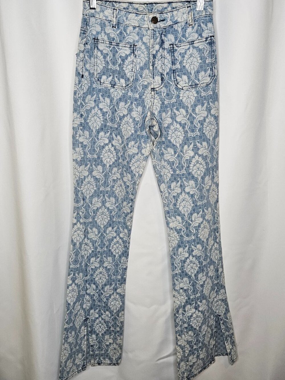 FARM Rio Tapestry Dream Laser Denim Trousers (flare jeans) - size 34